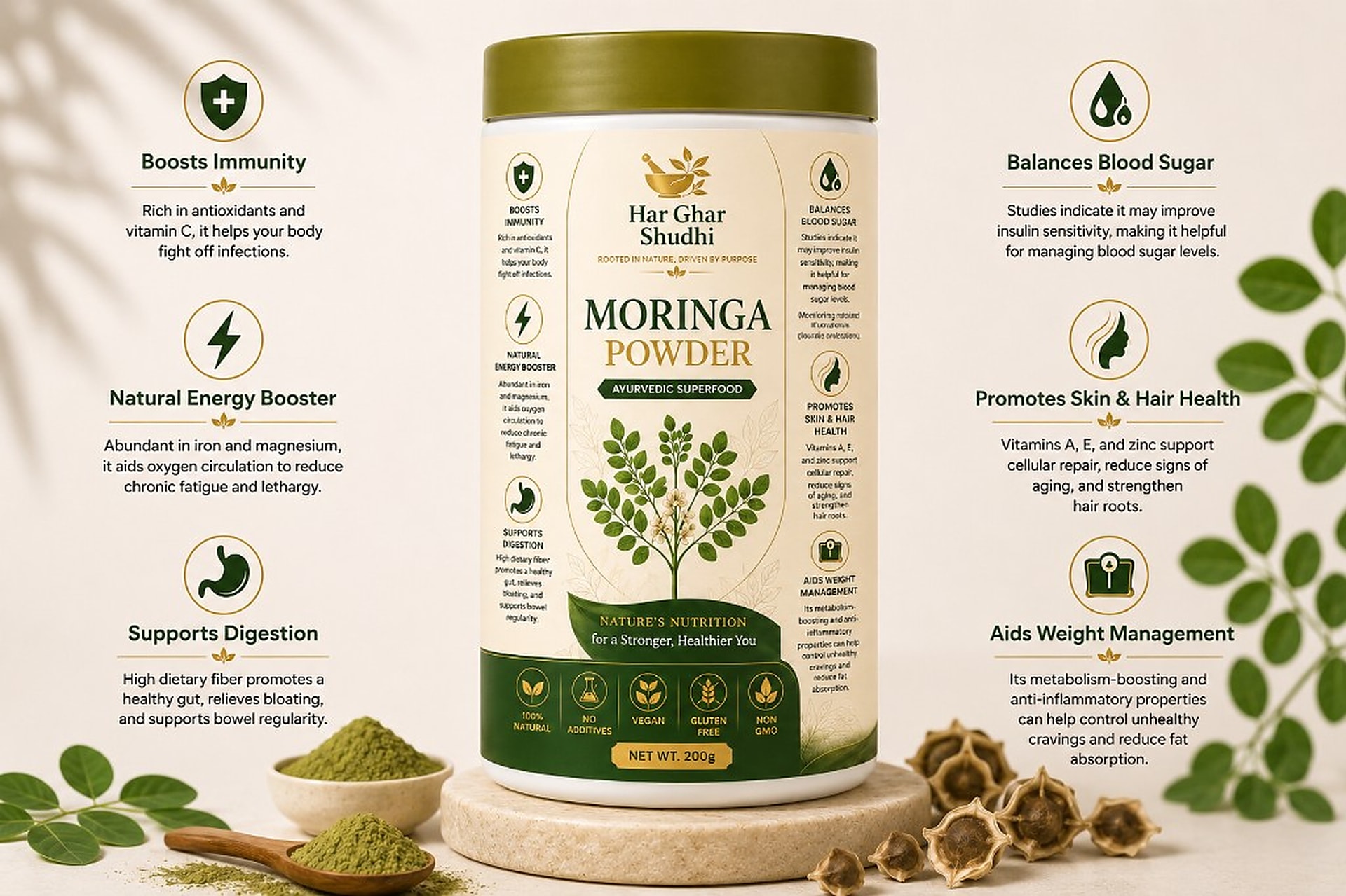 Moringa Powder — key benefits